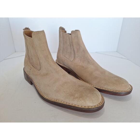 Cole Haan Tan Suede Chelsea Boots Men’s 9M Leather Sole Classic Ankle - Picture 3 of 8